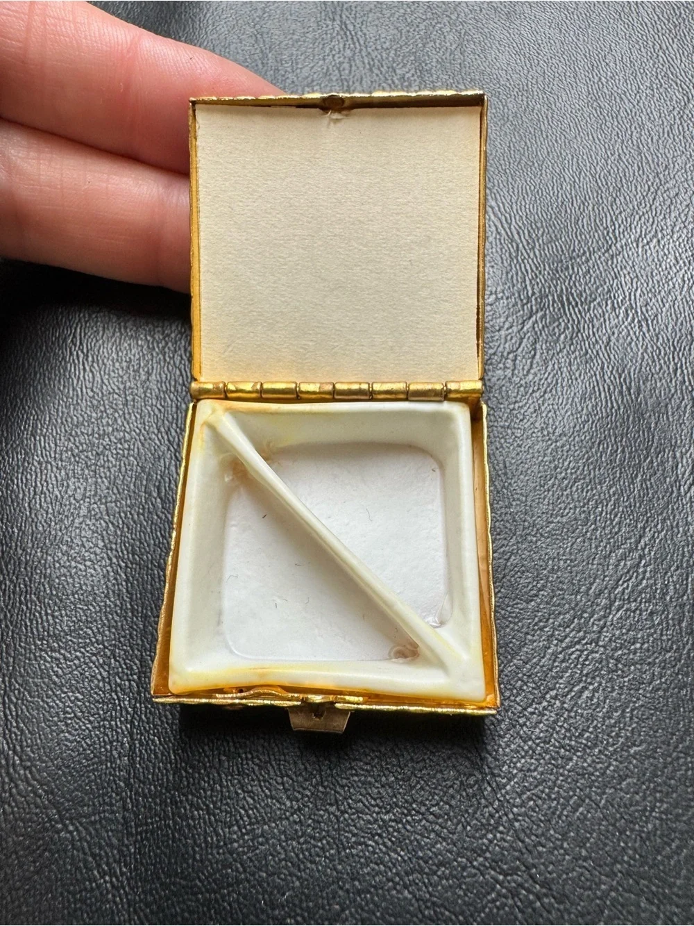 Jewlery Trinket Boxes Lot - Gold Tone